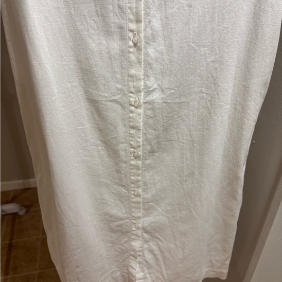 Saks Fifth Avenue MIDI Button Down Collared Dress Size Small - Picture 5 of 9